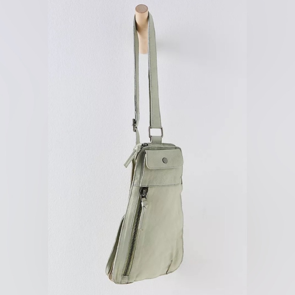 Free People Sage Green Crossbody Bag